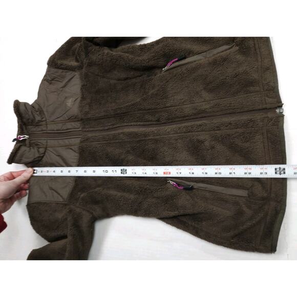 Nike Fleece Jacket Women's Small Brown Soft ACG Sherpa Fleece Zip Up Retro Y2K - Picture 3 of 8